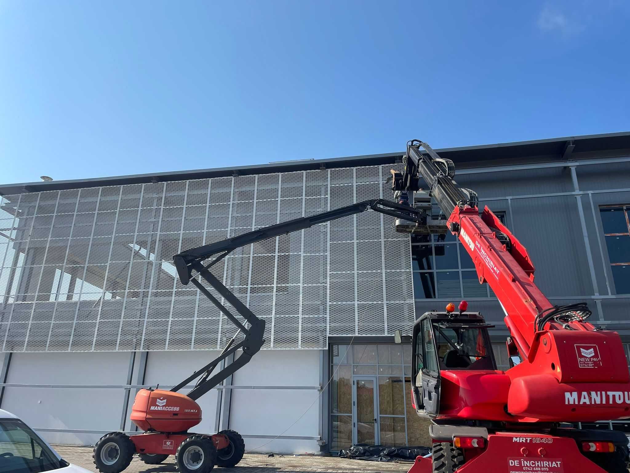 Utilaje de închiriat : Manitou, Nacele, Stivuitoare