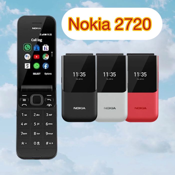 Nokia 2720 yengi  2 ta simkartali