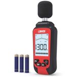 LONVOX децибеломер с 2,45" LCD дисплей с подсветка, обхват 30–130 dBA