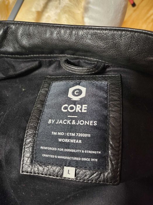 Мъжко кожено яке от естествена кожа - Jack and jones