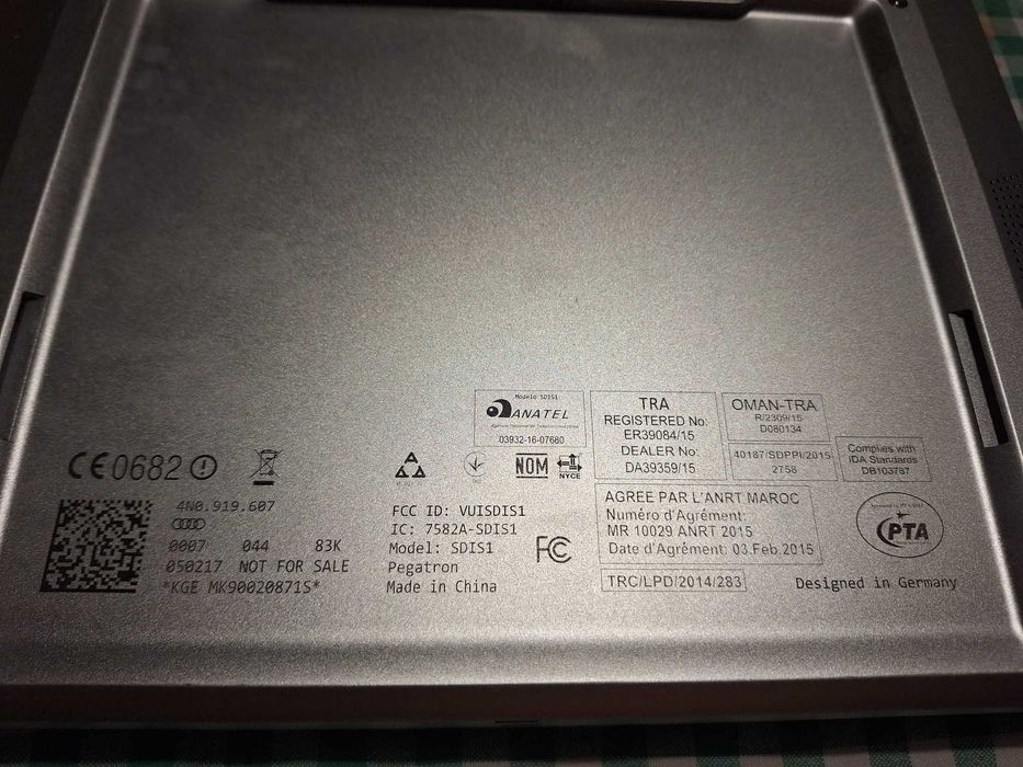 Audi Q7 Q5 A8 A7 A6 A5 Original Tablet 4M Entertainment Tablet Display