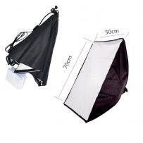 Kit lampa cu 1 soclu E27 si softbox, pt foto produs, videochat, studio