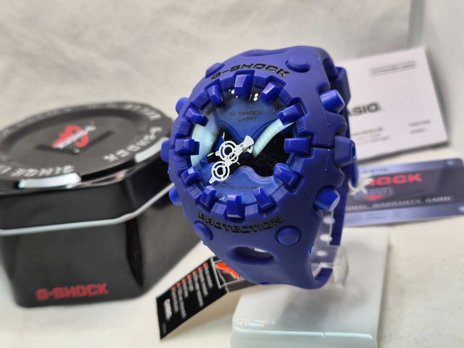 Ceas Sport Casio g shock GA-V01 albastru, Nou,Garantie 2 ani