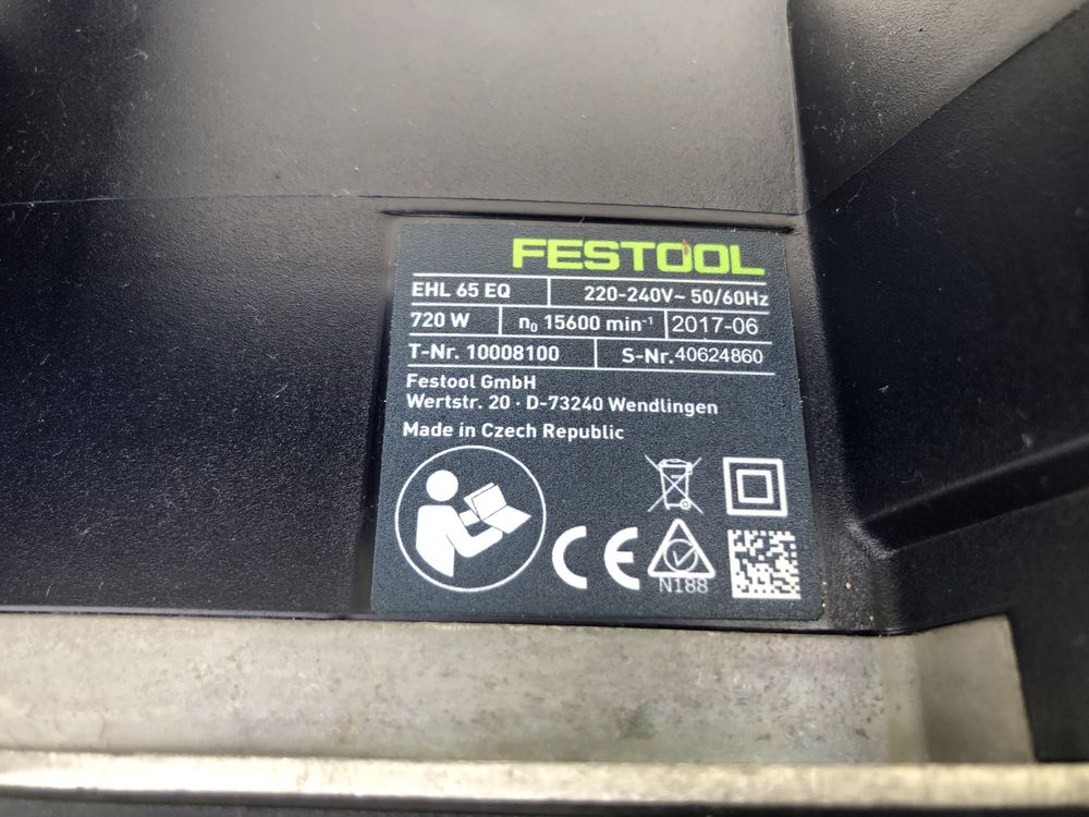 Rindea Electrică Festool EHL 65 EQ Fabricatie 2017