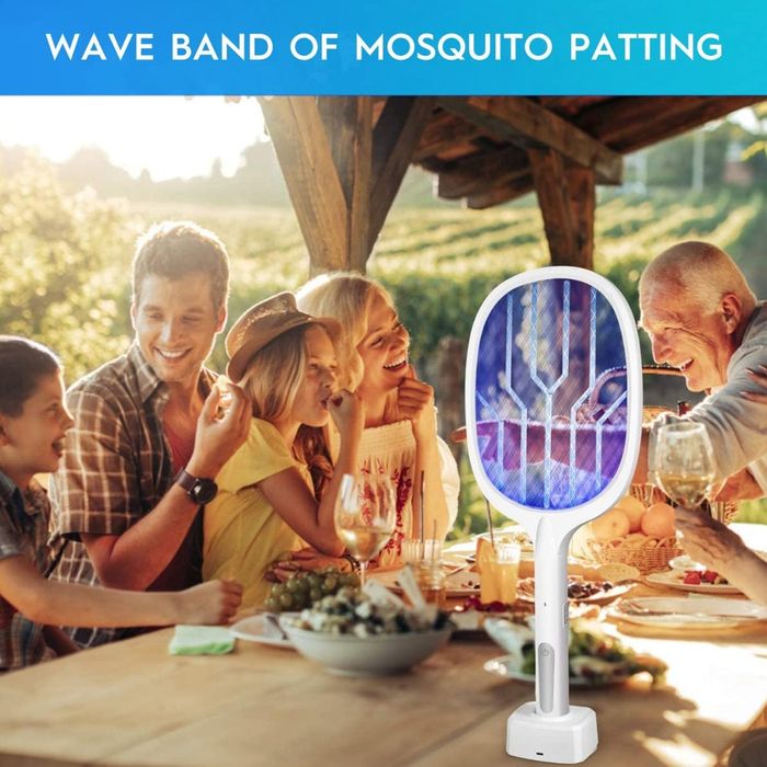 Электрическая лампа-мухобойка и ракетка Mosquito Zapper 2IN1