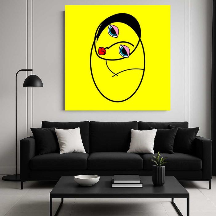 Tablou premium canvas 100cm x 100cm - motiv: feminity