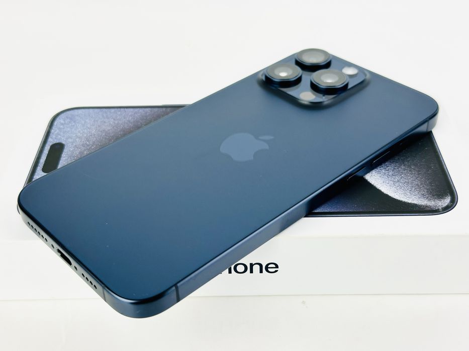 iPhone 15 Pro Max 256GB Blue Titanium USA! 92% Батерия! Гаранция!