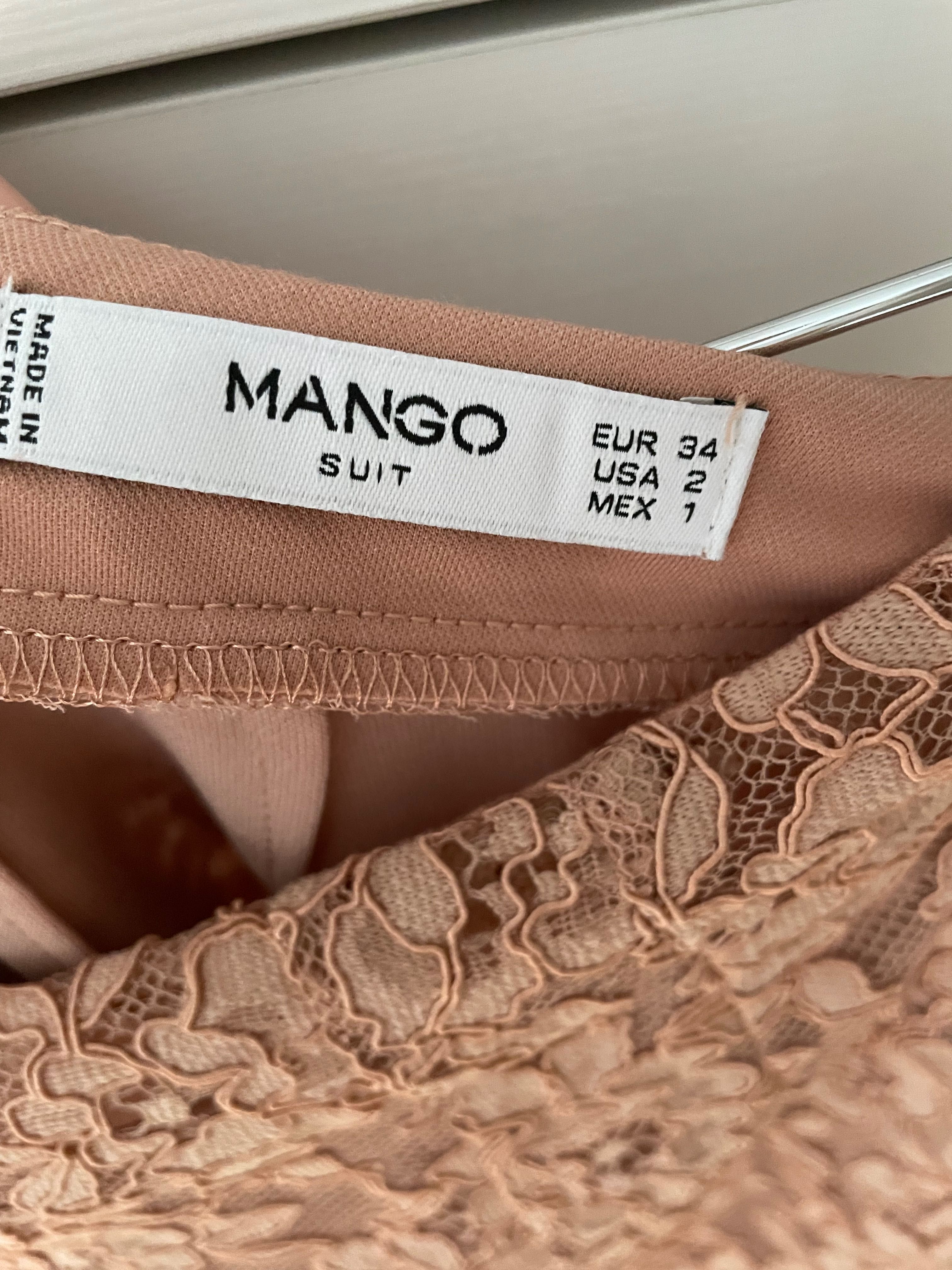 Fusta Mango cu broderie xs