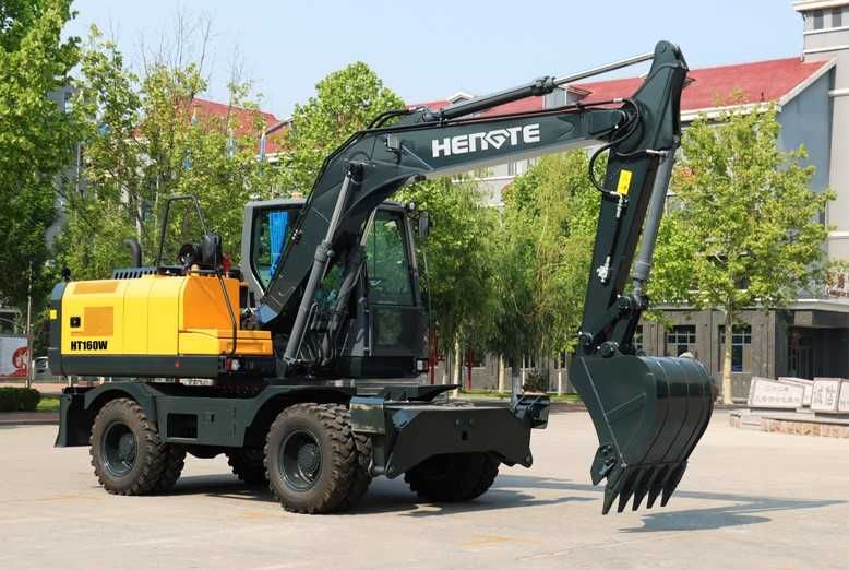 Экскаватор HENGTE модель HT160W Двигатель Сummins