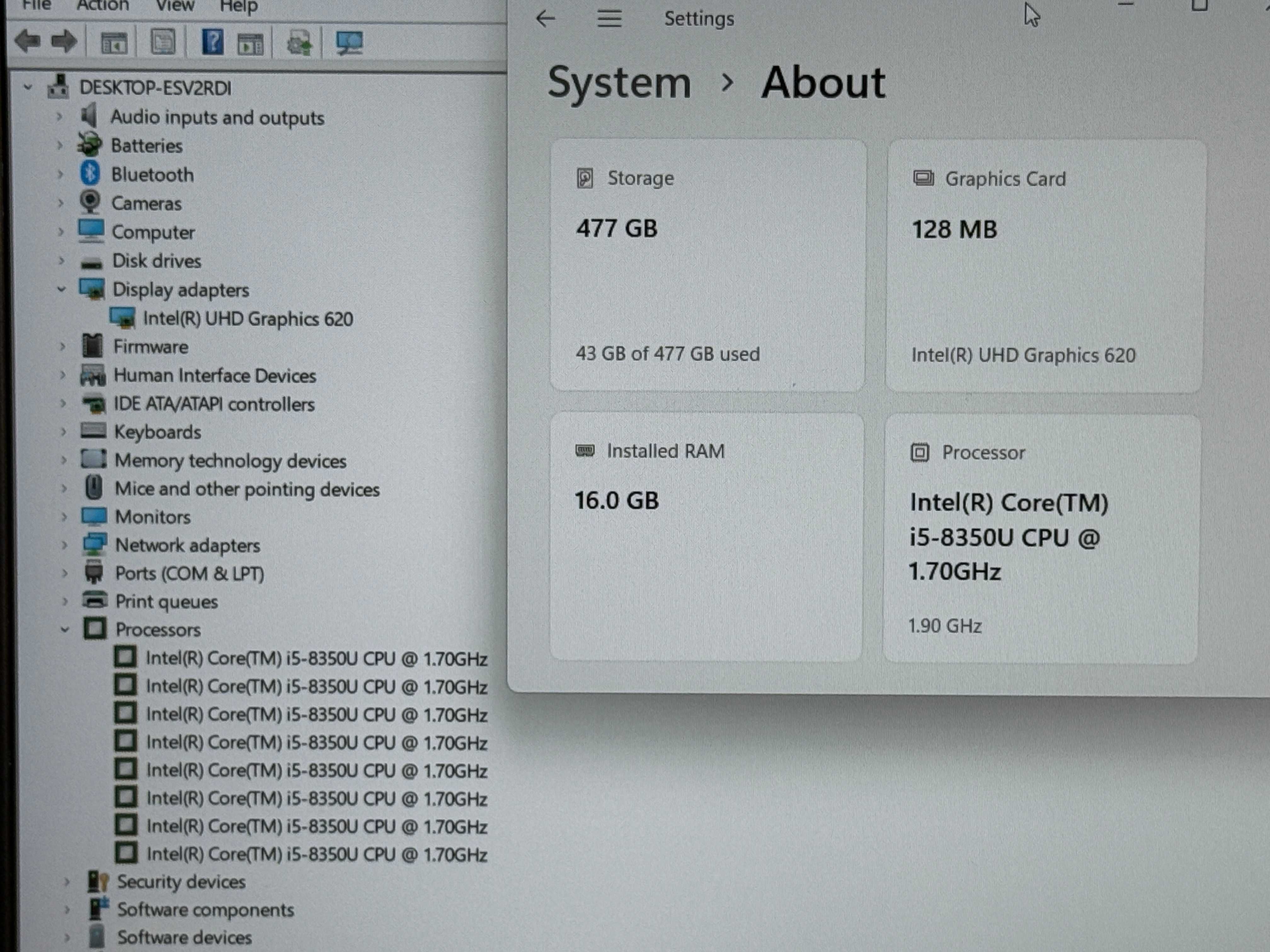 15.6 Dell Latitude 5590`Core i5-8350U/16GB RAM/512GB SSD/FHD IPS/Бат 8