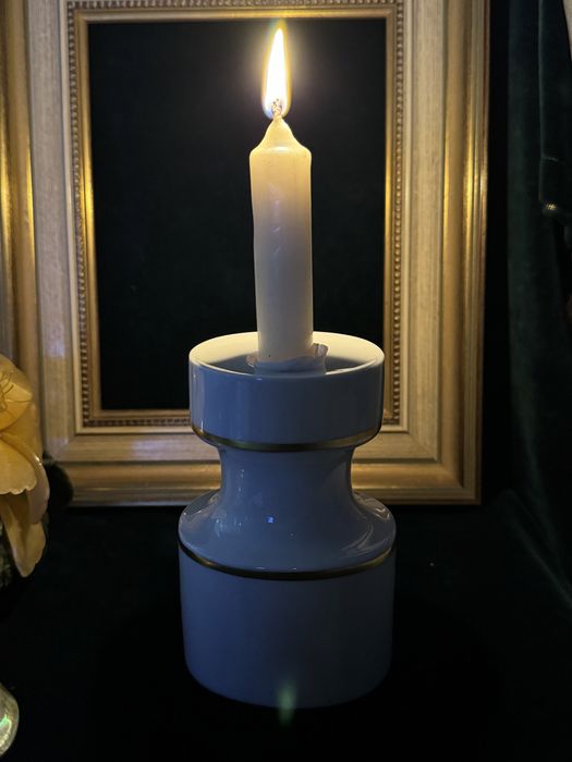 Suport lumanare, portelan Rosenthal. Sfesnic.