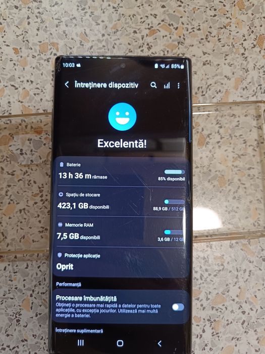 Vând Samsung Note 10 Plus 12 GB RAM și 512 GB memorie internă