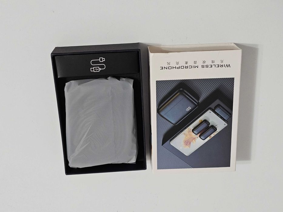 Lavaliera wireless USB-C – Android & iPhone 15, 2 mic + case