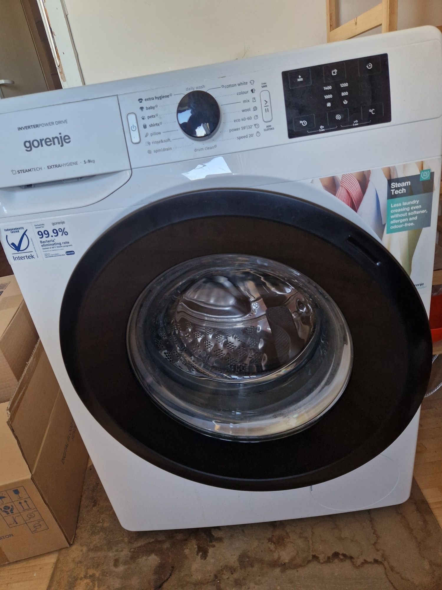 Пералня Gorenje WPNEI84A1SWIFI , 1400 об./мин., 8.00 kg, A , Бял