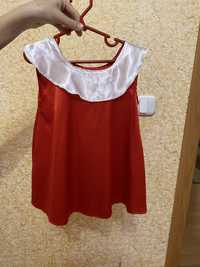 Красное платье для девочек