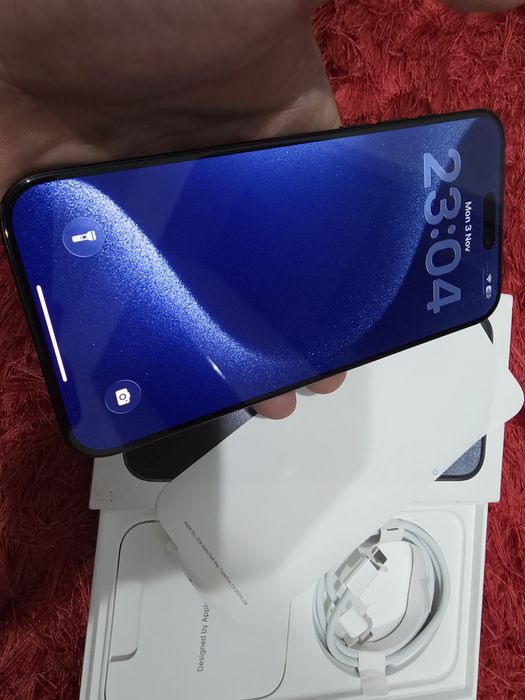 -Iphone 15Pro Max, ca Nou, 256Gb, 8Ram, Blue Titanium, bat: 86%-642 ci