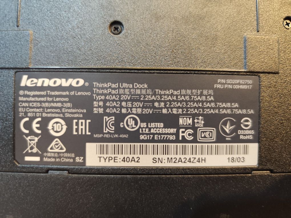 Докинг станция за Lenovo Thinkpad Type 40A2