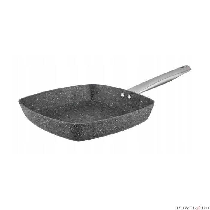 Tigaie tip Grill, din aluminiu turnat, strat antiaderent, 24 X 24 X 4,