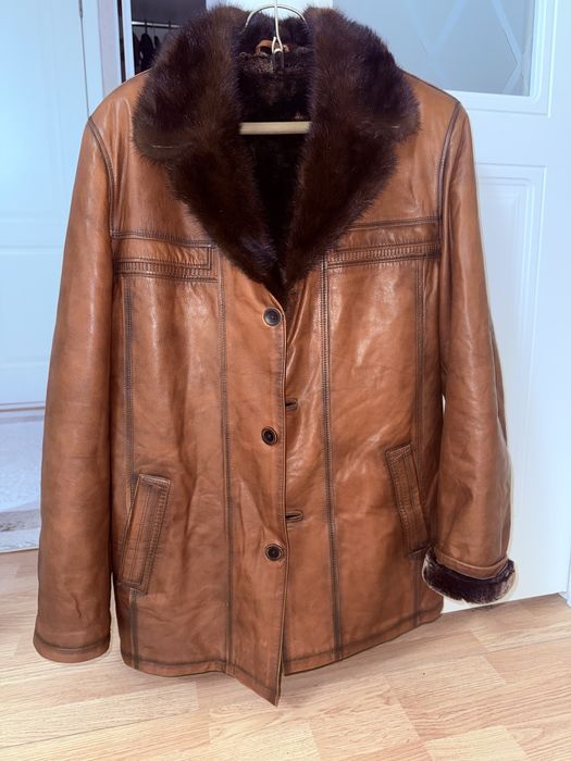 Дубленка мужская кожа
