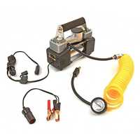 Compresor 12v umflat roti auto, dublu cilindru+accesorii