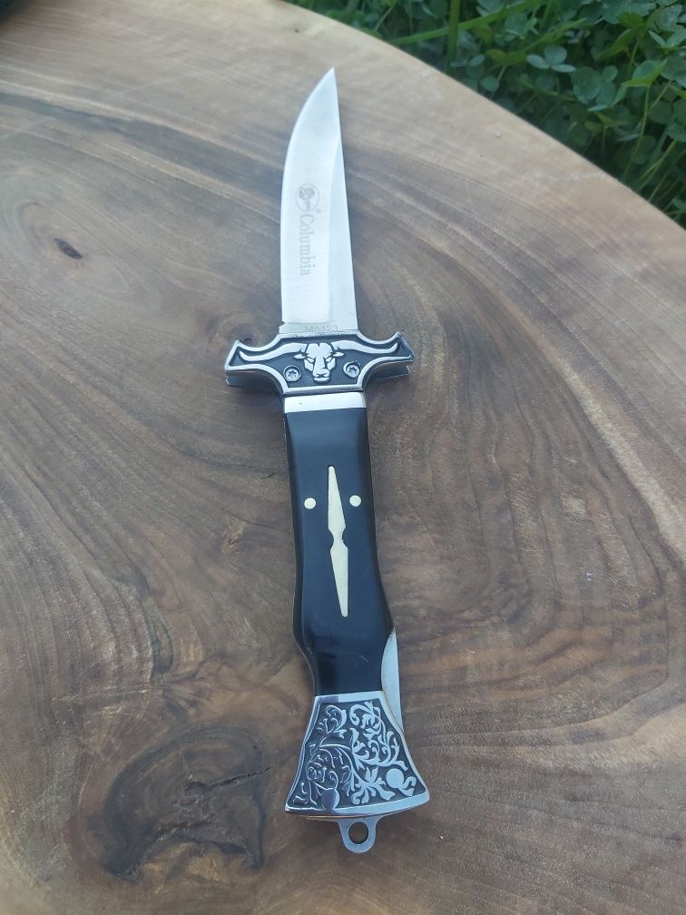 Сгъваем джобен нож Columbia pocket knife с дръжка от дърво,CM123