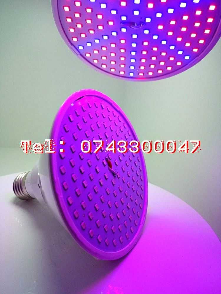 New Bec E27 Led Dezvoldare Plante 126 Leduri Full Spectrum 15w