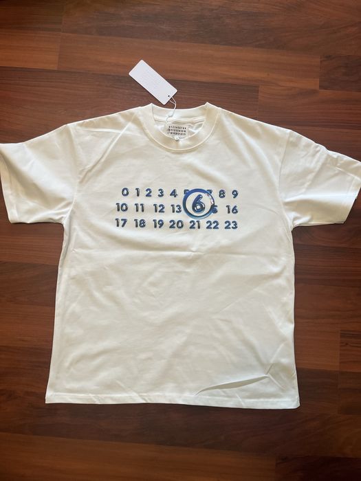 Tricou Maison Margiela MM6, alb, Marimea M, 100% bumbac