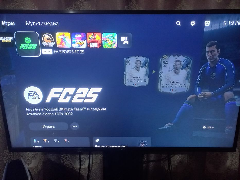PS5 slimi ideal 1TB hotirasi o'yinlari yozilgan 2 ta original djoystik