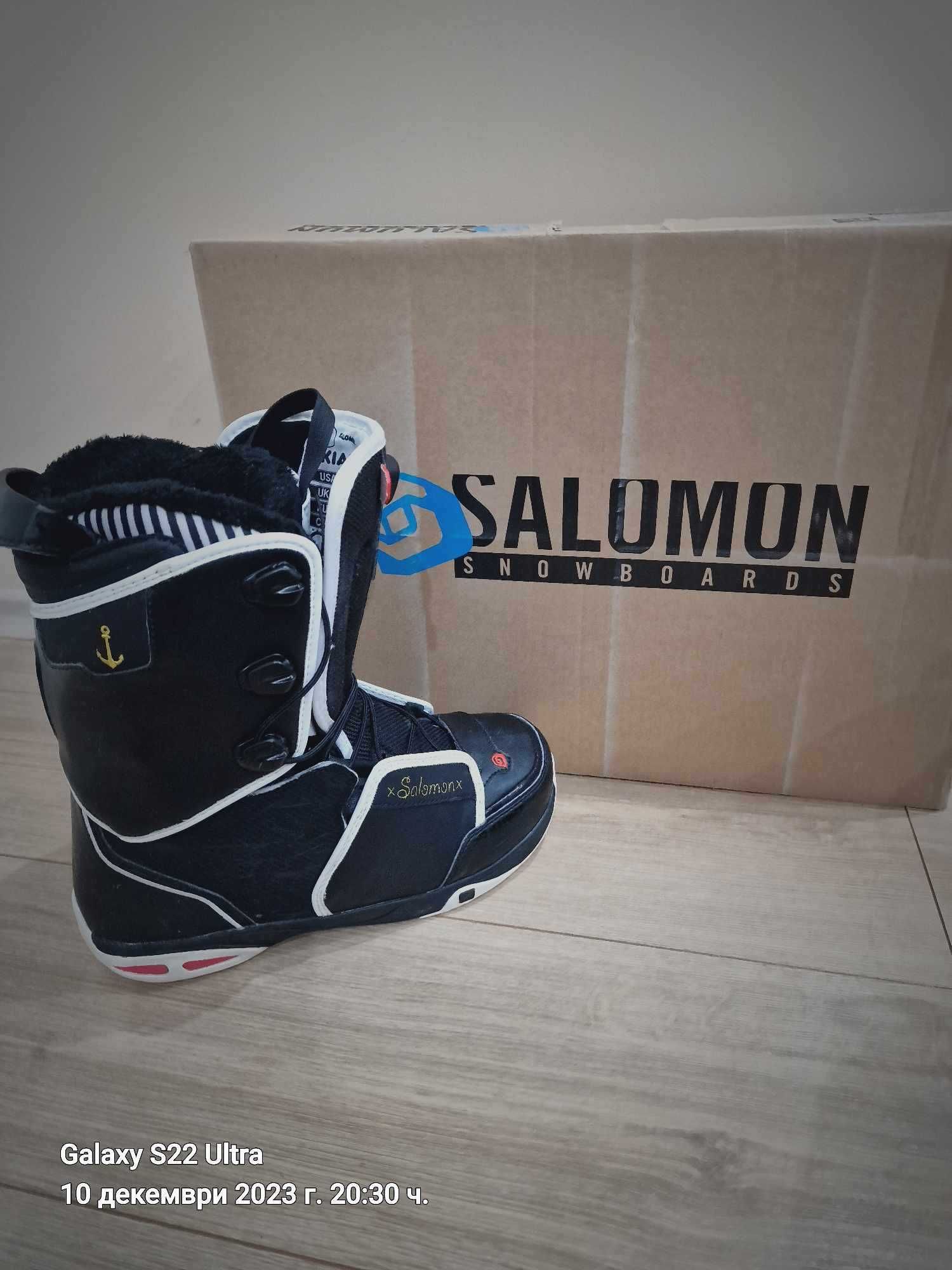 Сноуборд обувки   SALOMON- Kiana Black, размер EU 40 1/3; CM 25.5
