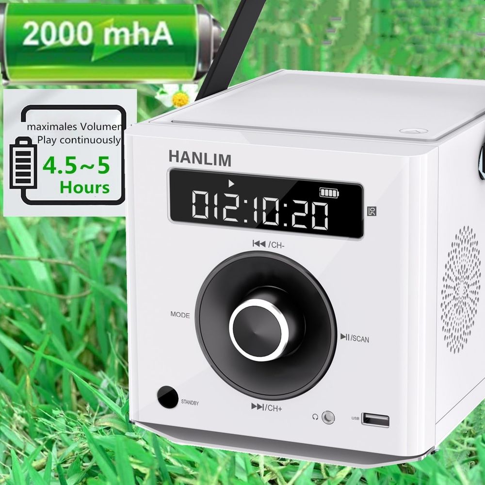HANLIM Преносим CD плейър 20W Bluetooth/FM/MP3/USB/AUX/дистанционно