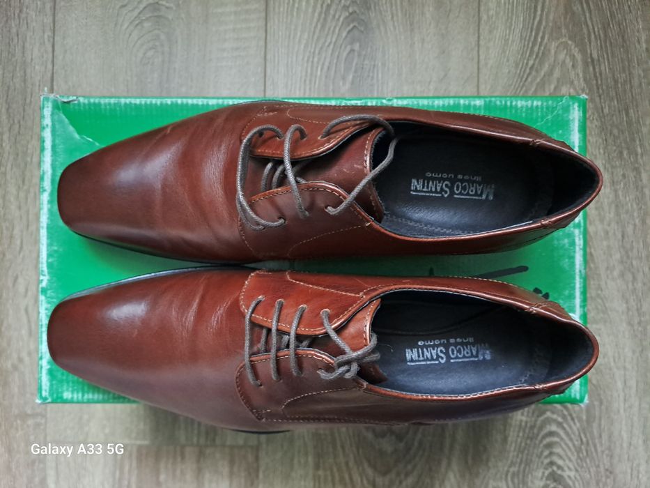 Noi! Vand pantofi din piele pentru bărbați brand Marco Santini.