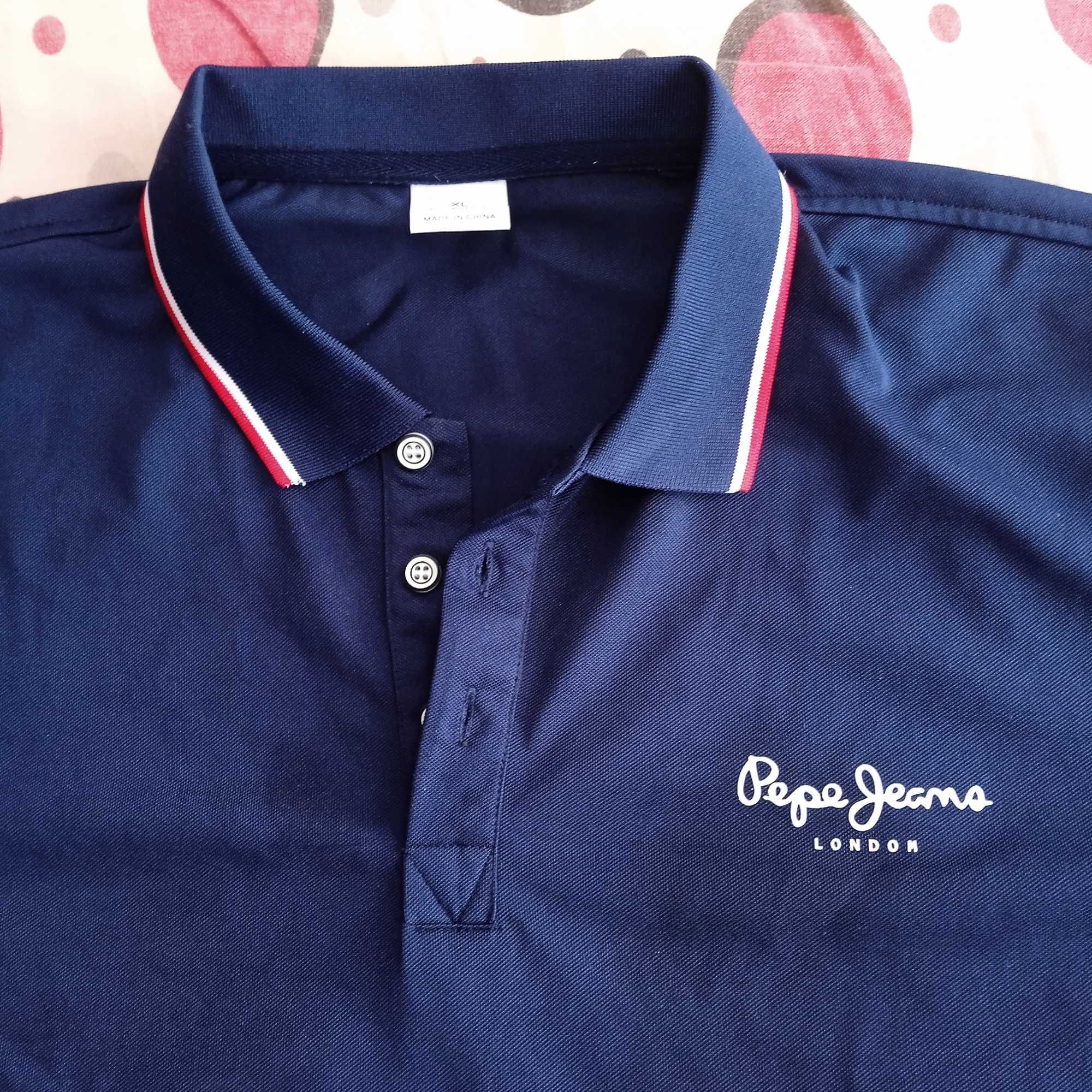 PEPE JEANS XL поло-шърт тениска с яка Пепе Лондон