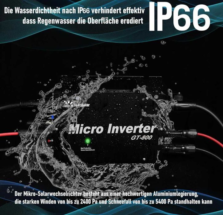 800W микро соларен мрежов инвертор IP65, DC 22-48 V, MPPT,WiFi контрол