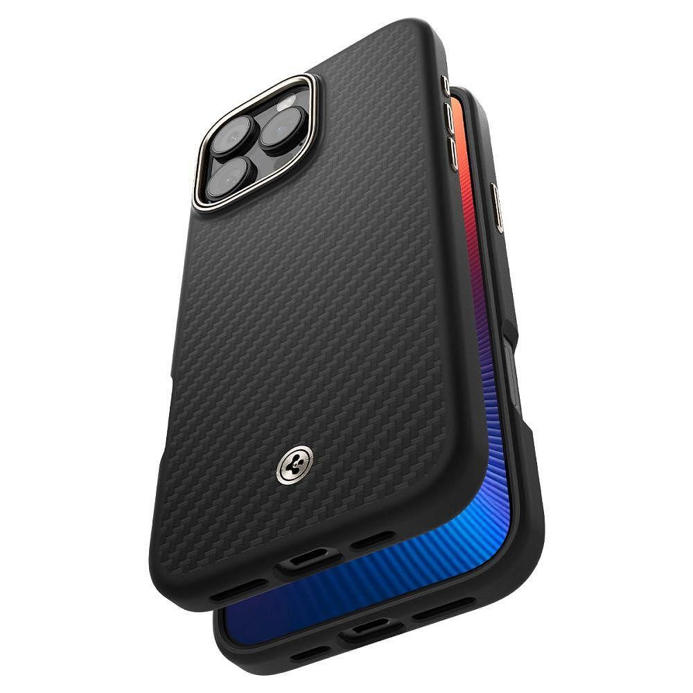 Кейс spigen enzo aramid mag magsafe за iphone 16 pro max - black/natur