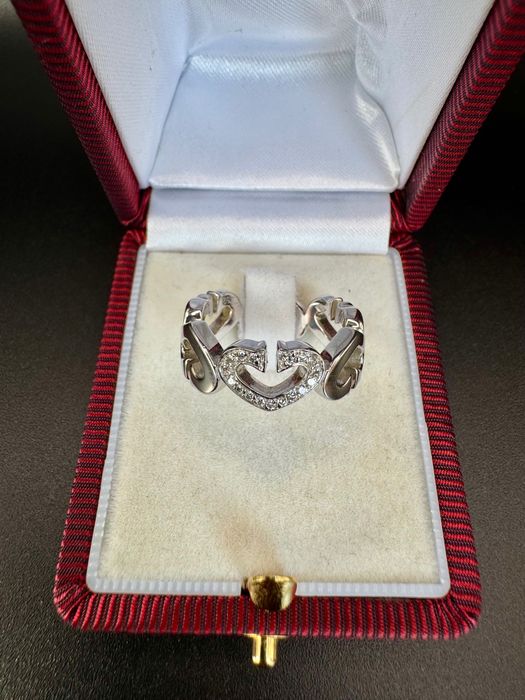 Златен пръстен Cartier C Heart, р.52