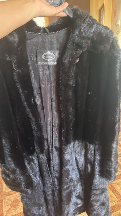 Норковая шуба цельная