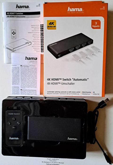 Switch HDMI 4K Hama 121770
