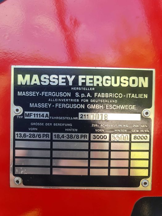 Tractor Massey Ferguson 1114 ,115 cp