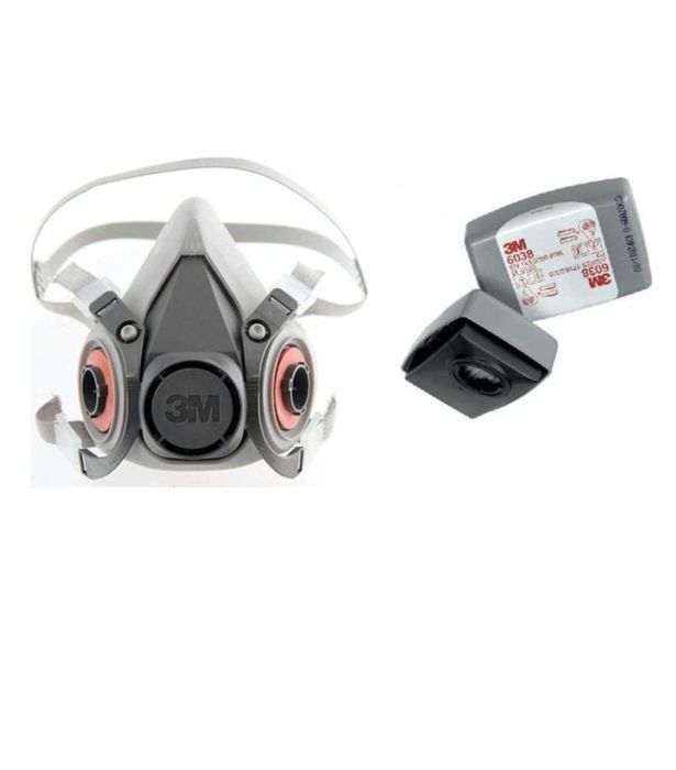 Mască de protecție 3M + filtre P3 modelul 6038 3M