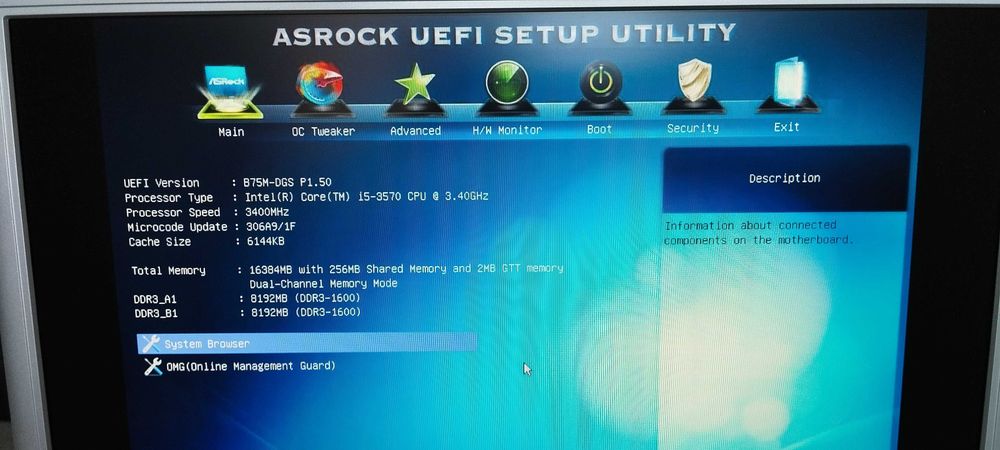 Комплект дънна платка, процесор i5 и 16GB RAM