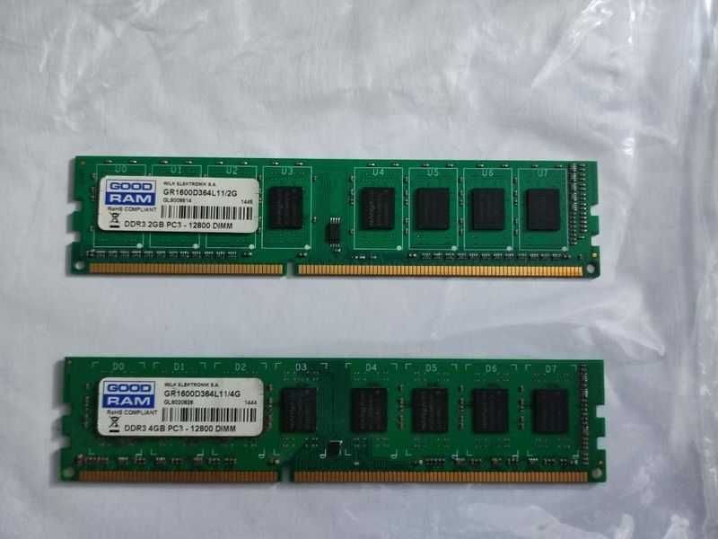 RAM памет GOODRAM 4GB+2GB 1600mhz