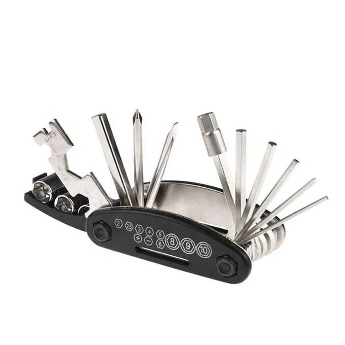 Multitool 16 in 1 kit reparatii bicicleta cheie imbus multifunctional