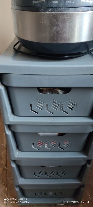 Пластиковый комод с ящиками для кухни