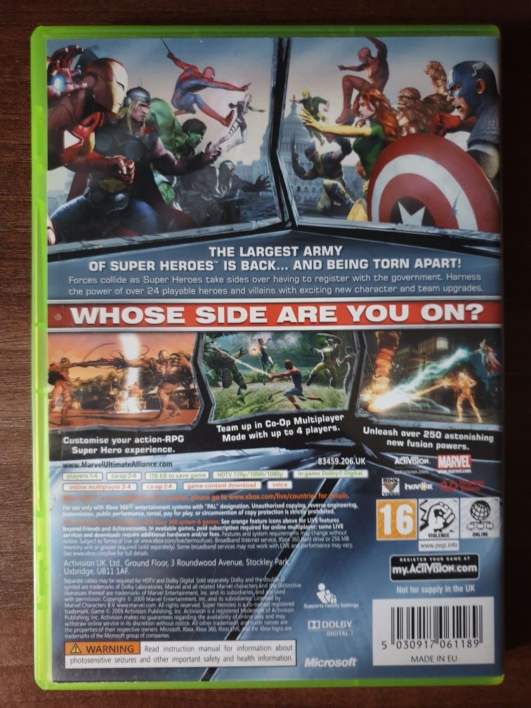 Marvel Ultimate Alliance 2 Xbox 360