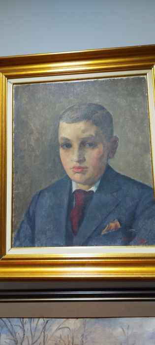 Tablou vechi, ulei, semnat, autor consacrat.