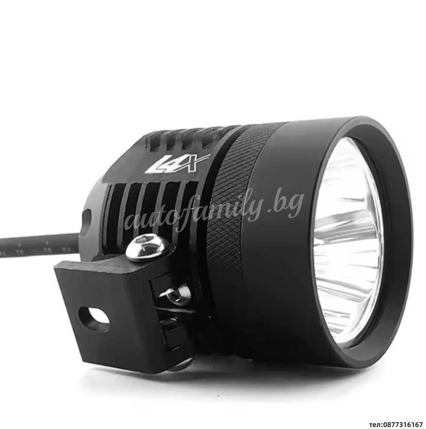 Диоден фар за мотор с 4 диода 12V 40W