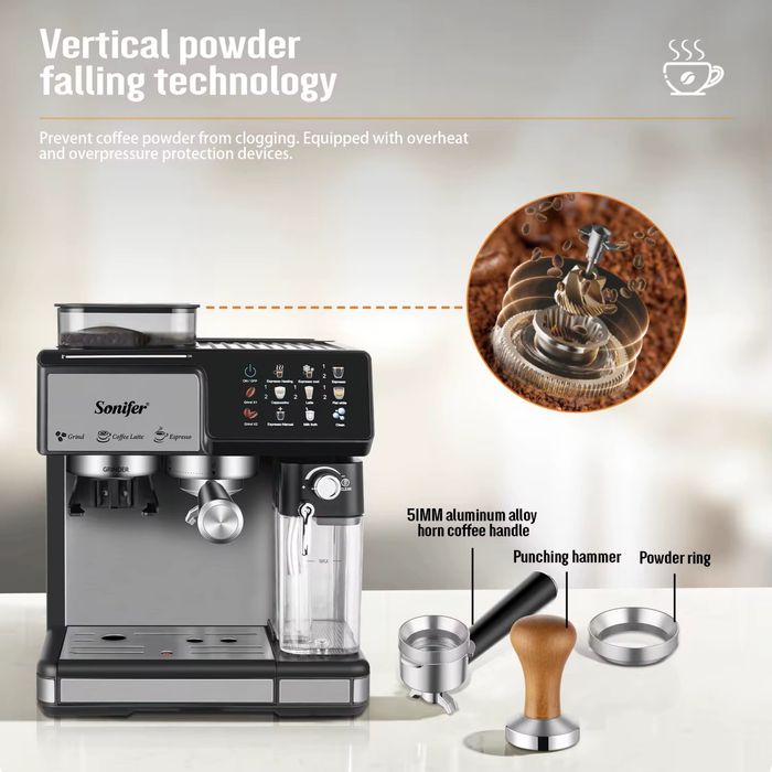 Кофемашина 3 в 1 Sonifer SF-3590! Espresso, Cappuccino, Latte