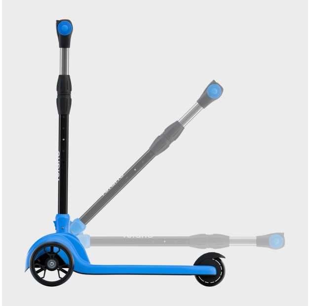 Trotineta Copii Tulano Rookie 15, roti iluminate cu LED-uri, Blue