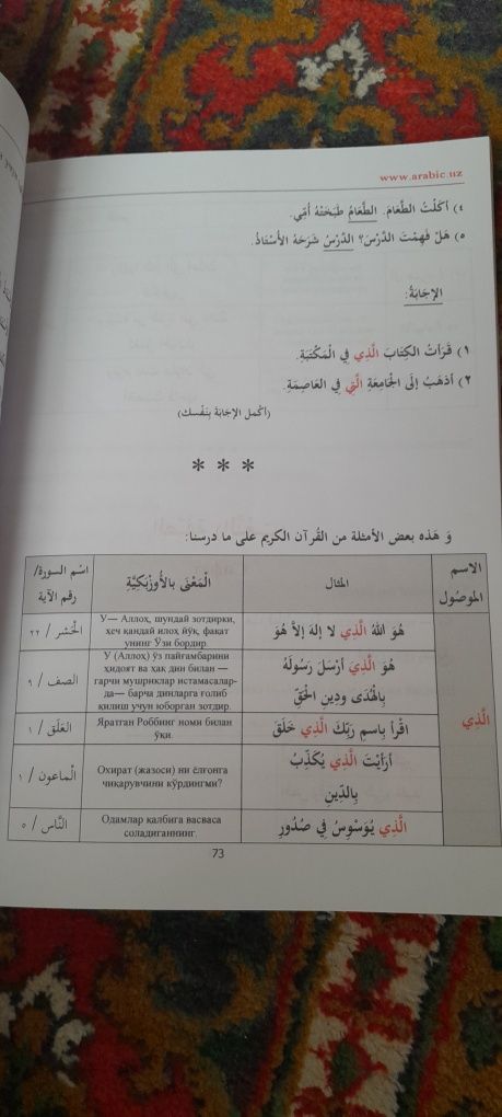 Soddalashtirilgan arab tili grammatikasi 1-qism