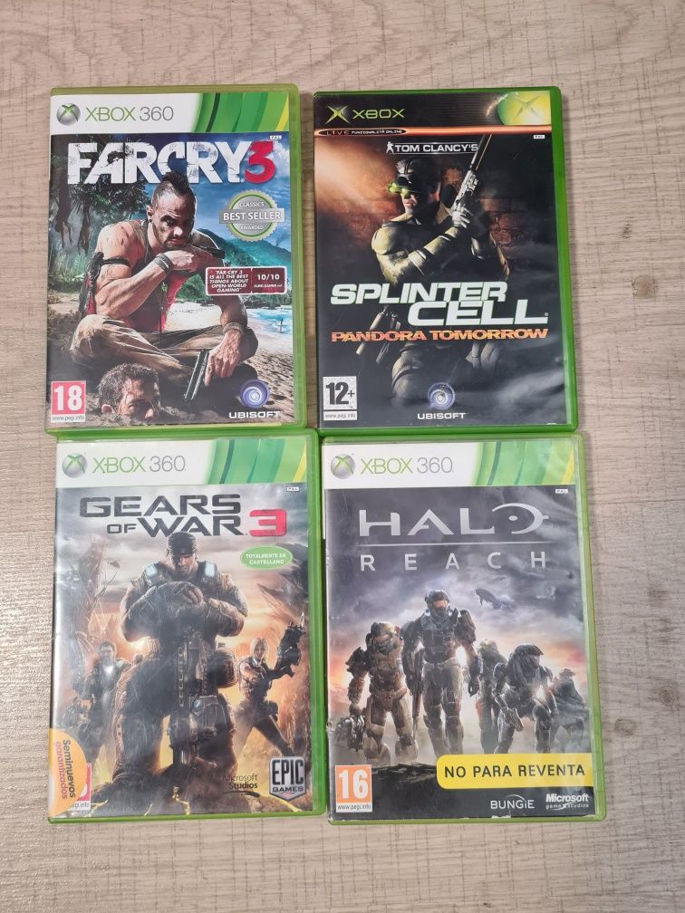 Far cray 3,  Gears of war ,3 Hal reach,Splinter cell